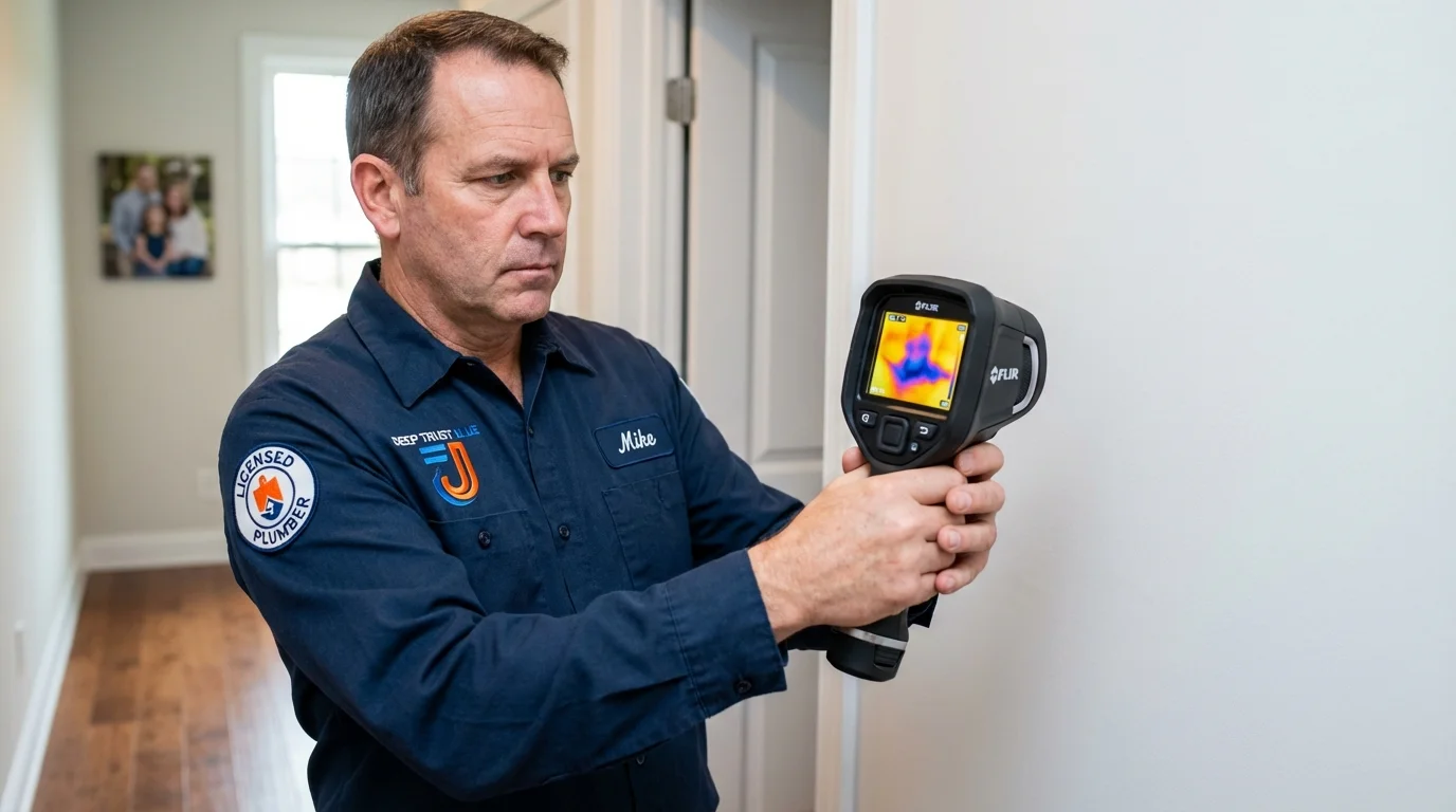 Thermal imaging leak detection by Johns Plumbing LLC in Urbana